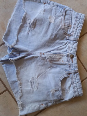 Stradivarius denim shorts like new, size S, blue
