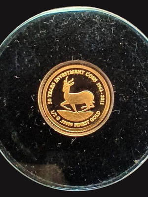 50 Years Investment Gold commemorative 24K gold 0.5gr new