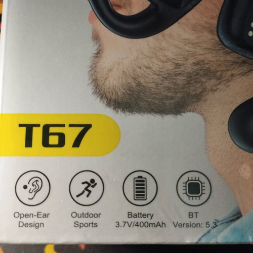Awei T67 Open Ear Bluetooth Handsfree like new with charging case