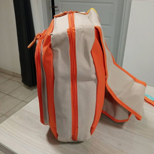 Crossbody bag new orange durable material for daily use
