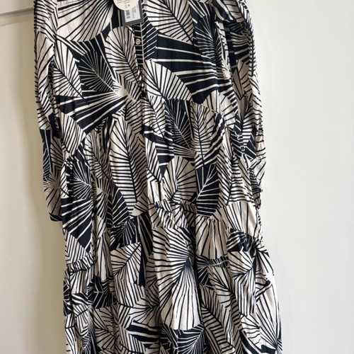 Oho dress with ruffles BSB new with tag, black and beige
