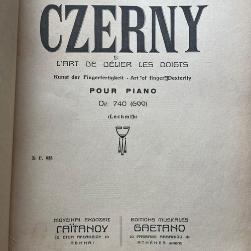 Czerny piano sonatas sheet music