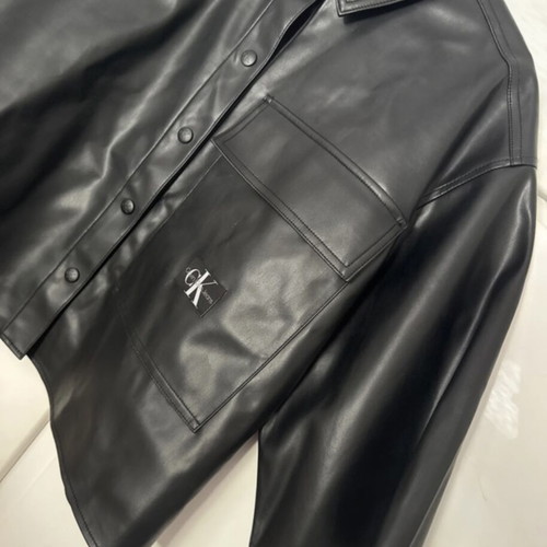 Calvin Klein jacket new, black, short sleeve with suede lining