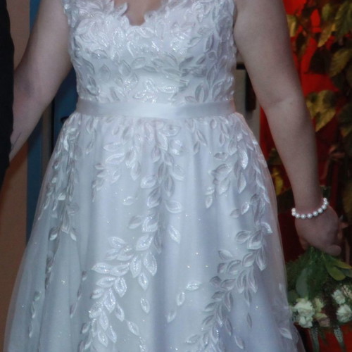 Wedding dress handmade Large/Xlarge used by Christina Andrioti