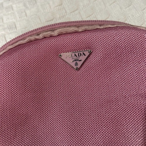 Prada hand bag used, pink, authentic