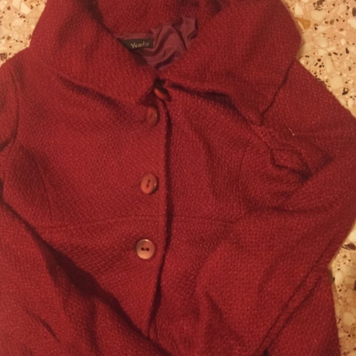 Ysatis elegant deep burgundy jacket like new, size No 2