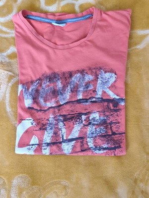 S.Oliver short-sleeve shirt used, red, size XL