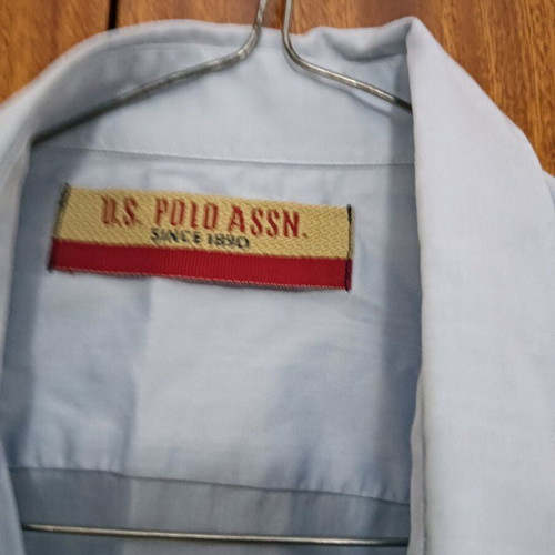 US POLO ASSN men's shirt blue XL like new