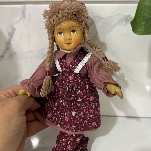 Ceramic doll from Germany 1970s like new