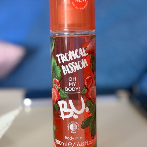B.U. Tropical Passion Body Mist 200ml new, authentic