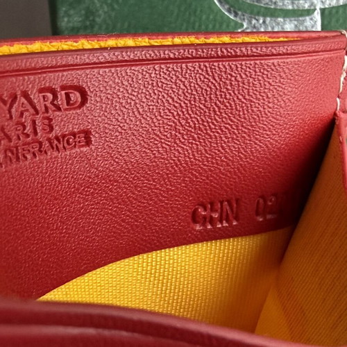 Goyard Card Holder new, red unisex