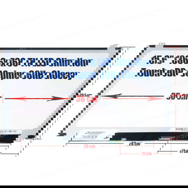Οθόνη Laptop Acer Aspire ES1-523   NT156WHM-N42 15.6”   Laptop screen - monitor HD LED 30pin
