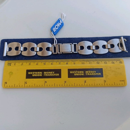 Rowi stainless steel watch bracelet collectible new