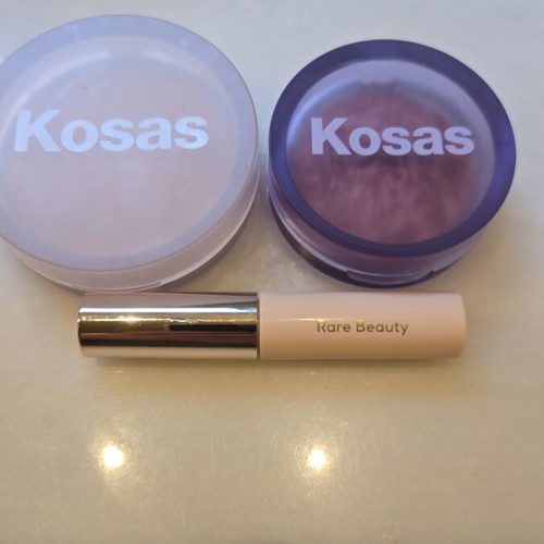 Kosas Rare Beauty bundle like new with blush, powder & brow setter