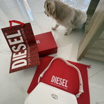 Diesel shoulder bag like new, white
