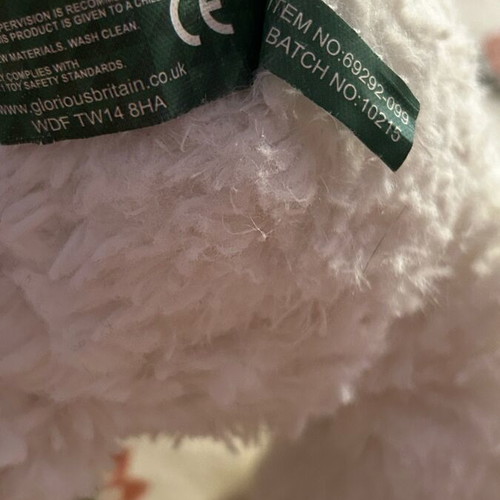Suki stuffed bear with removable hood like new