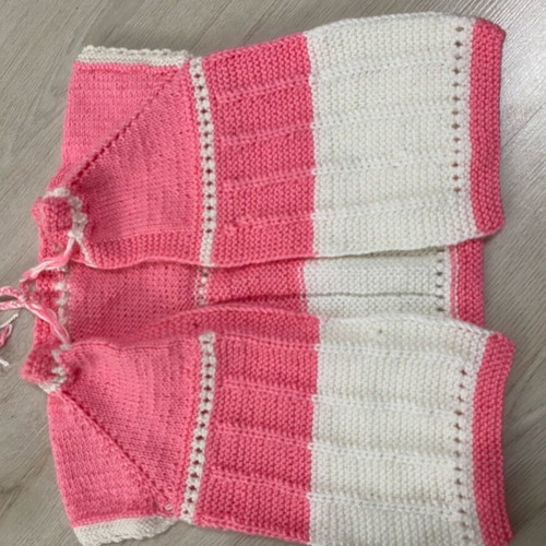 Knitted baby vest handmade new