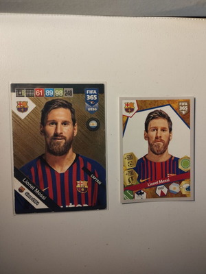 Panini Messi used FIFA 365 sticker and card pack