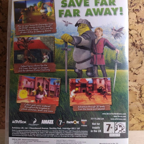 Shrek The Third PC game like new