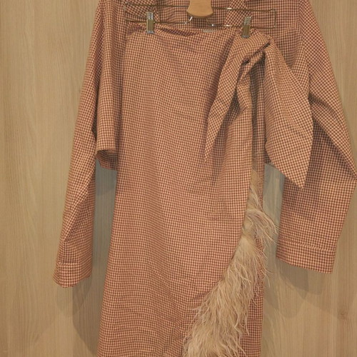 Milkwhite set new with medium shirt and small skirt