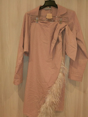Milkwhite set new with medium shirt and small skirt
