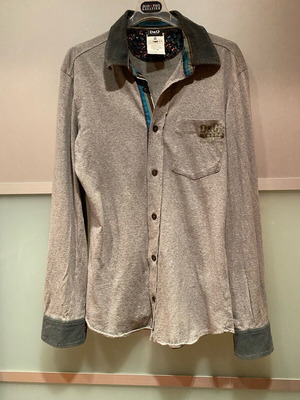 Dolce & Gabbana men's shirt like new, grey with floral details