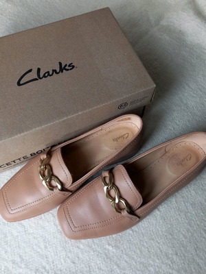 Clarks shoes used, size 38, genuine soft leather, beige