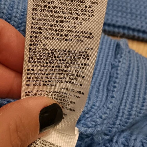 GAP women's cotton cardigan new, blue XL