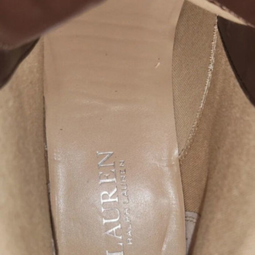 Lauren Ralph Lauren Elridge brown leather ankle boots like new