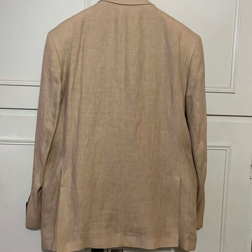 Bizzaro linen men's suit new, beige, size 58