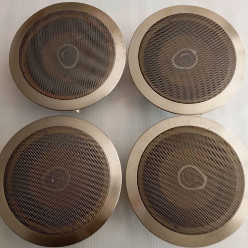 4 Ηχεία ψευδοροφής inox καινούργια, 120W, 8Ω