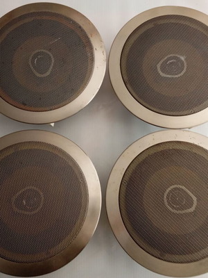 4 Ηχεία ψευδοροφής inox καινούργια, 120W, 8Ω