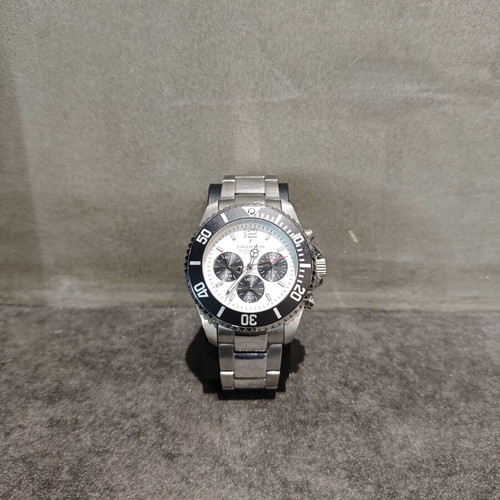 Thorton Loki Panda chronograph watch, stainless steel, 44mm