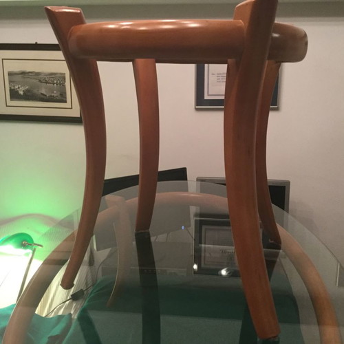 Coffee tables used with wooden frame and glass