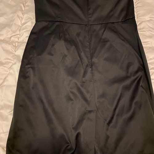 Satin evening dress new with bow XL black