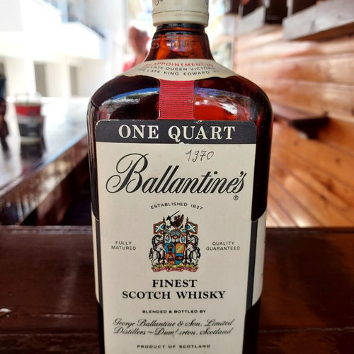 Ballantine's Scotch Whisky sealed from 1970, like new