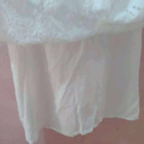 Mango short dress white broderie with back opening like new
