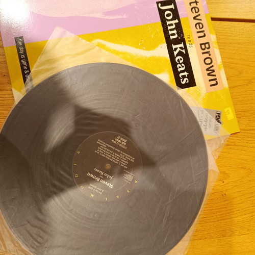 The Day Is Gone & Other Sonnets LP like new, Steven Brown reads John Keats