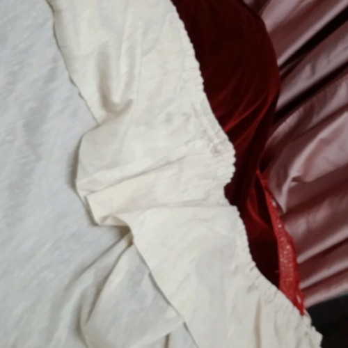 Curtain with handmade lace used, length 2.20m