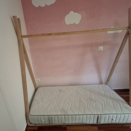 Children's Bed "Indian" with Linea Orthopedic Mattress like new