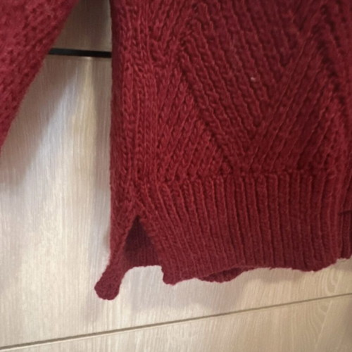 Turtleneck sweater used, red, size M