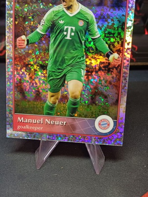 Topps Merlin UEFA Club Competitions 2025/26 Manuel Neuer Speckle Refractor κάρτα σαν καινούργιο