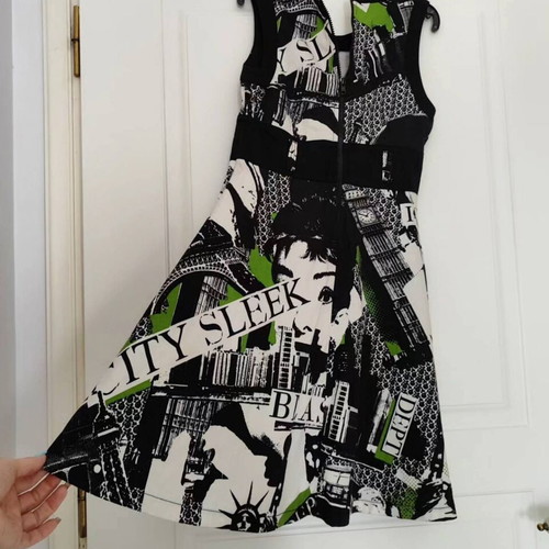 Vintage Dept Printed Dress Size S Fits S/M Like New