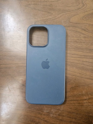 Θήκη σιλικόνης Apple για iPhone 15 Pro Max μεταχειρισμένη, μπλε