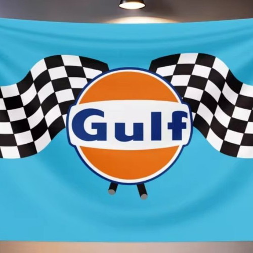 Gulf flag new, 60x90 cm for Hot Wheels fans