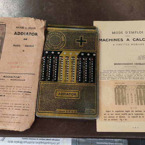 Arithma Addiator used mechanical pocket calculator 1950s