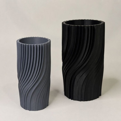 Set of 2 3D Printed Vases "Ροπή" Small & Large, made to order