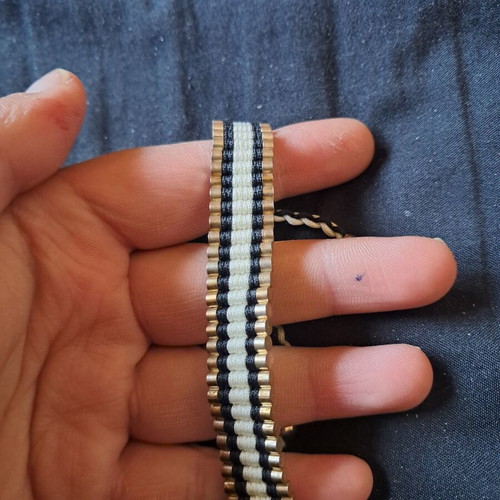 Friendship bracelet Links of London black, white and silver new