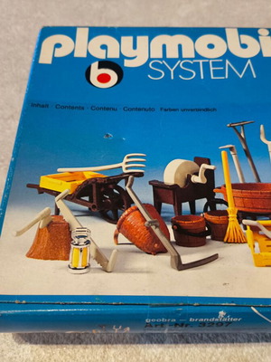 Playmobil system 3297 medieval tools and equipment sealed 1977