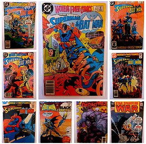 9 τεύχη comic DC διάφορα δεκαετίας 1970 έως 1990